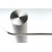 615 Crystal Комплект ног d.60мм Н720  для стеклянного стола, рифлёный алюминий (4 ноги + 4 базы)