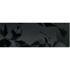 Полотно AGT МДФ глянцевое черные цветы 629/1102 односторонняя 18 мм