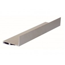Угловой торцевой профиль для алюминиевых полок CAFIM D 90х3000 мм, (паз), серебро