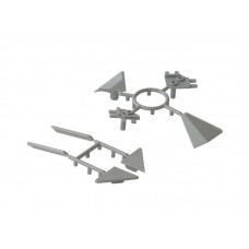 Комплект соединителей треугольного пристеночного бортика ALPHALUX(6частей), пластик, серый