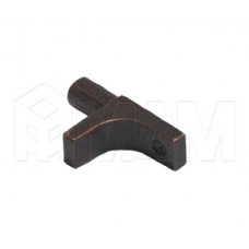 K-LINE Полкодержатель с дополнительным упором для деревянных полок без фиксации, бронза: 1 02080 20 WA