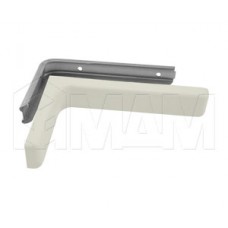 CORNER Менсолодержатель для деревянных полок с декоративной накладкой L-120 мм, белый (2 шт.): KR120WHITE