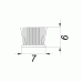 Уплотнитель щеточный самоклеющийся, FIRMAX, 7х6мм, серый